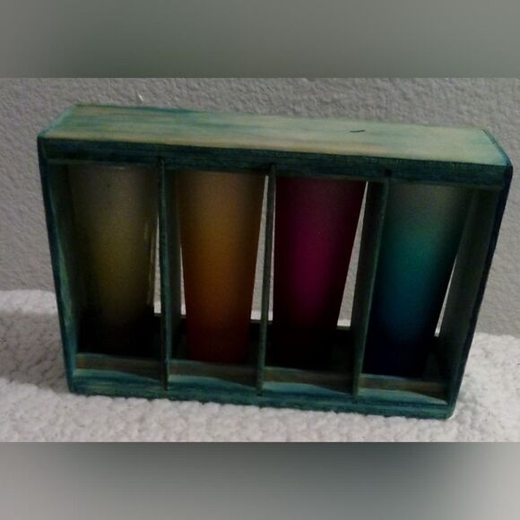 Vintage Los Cabos Ombre Shot Glass Set - Sun Design Collectible” - Picture 3 of 8